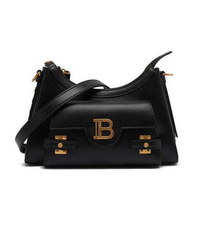 Кожаная сумка хобо b-buzz Balmain - черный(DN1BT904 LSLX)