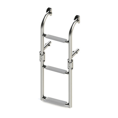 Трап складной с вертикальным креплением, 3 серых ступени (ширина 220 мм.) (10268762)