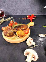 Деревянная менажница из Сибирского кедра для подачи, сервировки "Гамбургер"