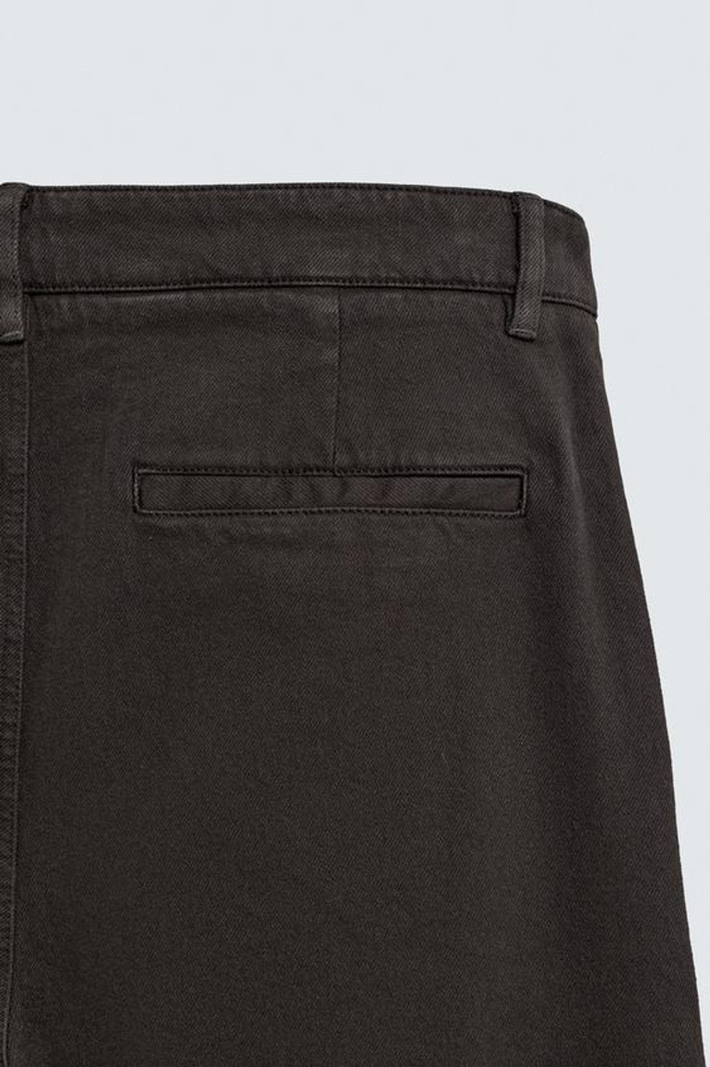 ZARA БРЮКИ STRAIGHT FIT СО СКЛАДКАМИ, КОРИЧНЕВЫЙ