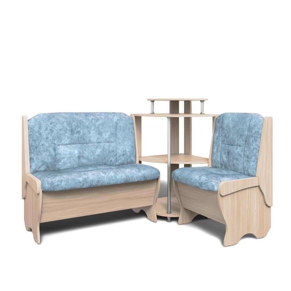 Кухонный набор Лотос ясень светлый/лагуна