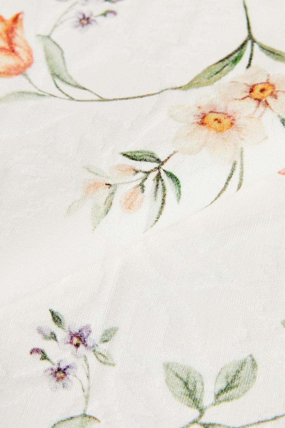 ZARA HOME ЦВЕТОЧНАЯ ЖАККАРДОВАЯ САЛФЕТКА (2 УПАКОВКИ), ЗЕЛЕНЫЙ