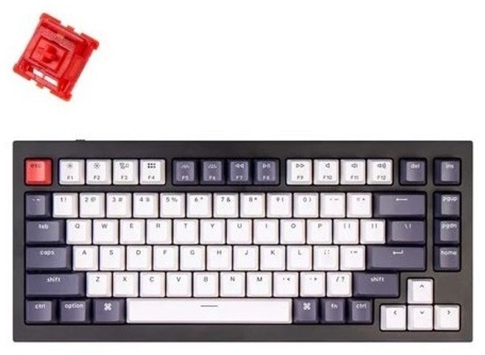 Клавиатура Keychron Q1-M1 Black Knob Red Switch RGB Q1M1_Keychron черный