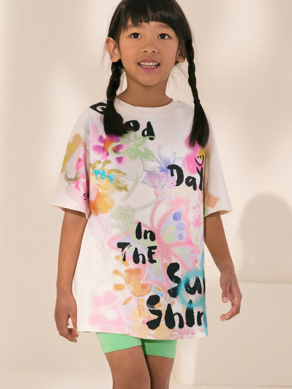 Футболка для девочки Next AH9-934, Молочный