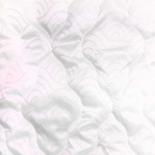 Ткань стёганая для матрацев жаккард на синтепоне, белый , ширина 2,12 м, стежка 0103