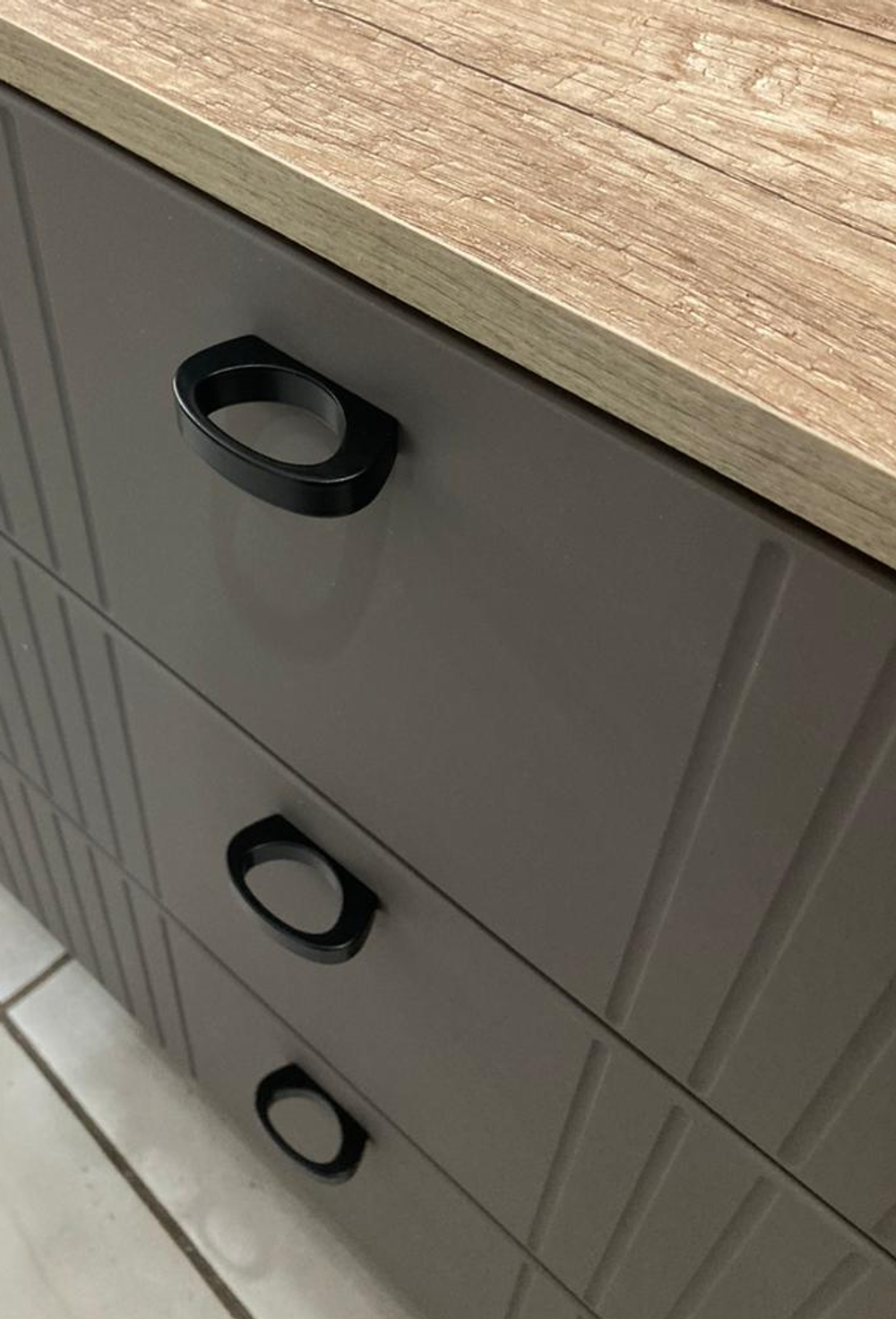 Комод Олива КМ-04 Муссон софт (серый) MF14