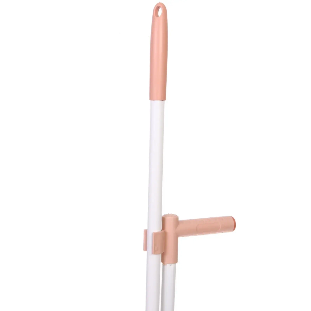 Набор для уборки, щетка для пола с совком «Комфорт» розовая 8012