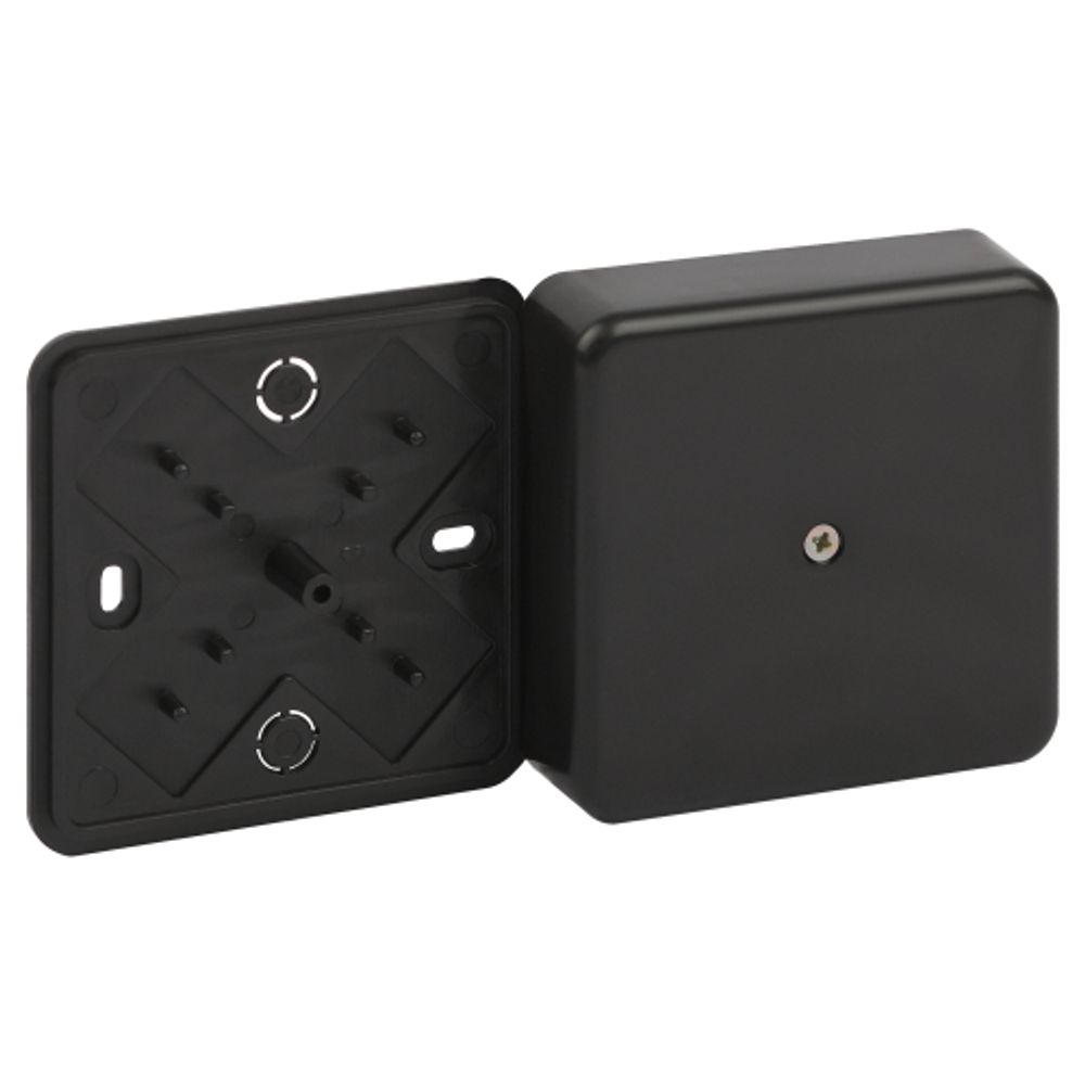 Распаячная коробка ЭРА BS-B-75-75-20 для кабель-канала черная 75х75х20мм IP40