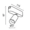 Трековый светильник Фокус / Focus Led Radity 3000K 5Вт 36° Technical tr103-1-5w3k-m-b