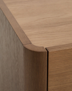 Тумба под ТВ Arelida из дубового шпона и массива дуба светло-коричневаф, 200 x 44 см