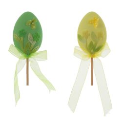 GAEM Изделие декоративное (вставка) "Яйцо пасхальное" (4*1,5*6) (блок 12 шт), L4,5 W2,5 H24,5 см, 2в.