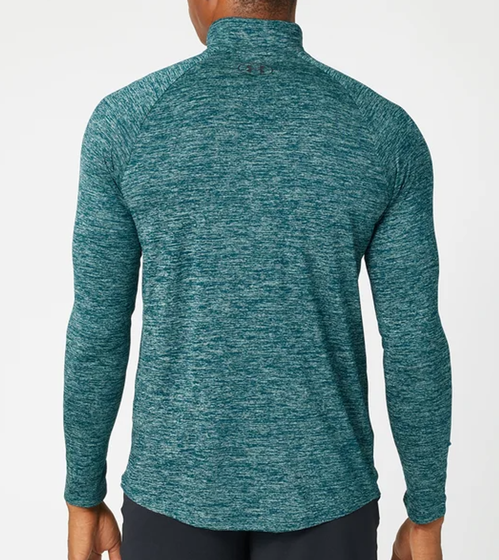 Футболка мужская теннисная теннисная Under Armour UA Tech 2.0 1/2 Zip M - tourmaline teal/black
