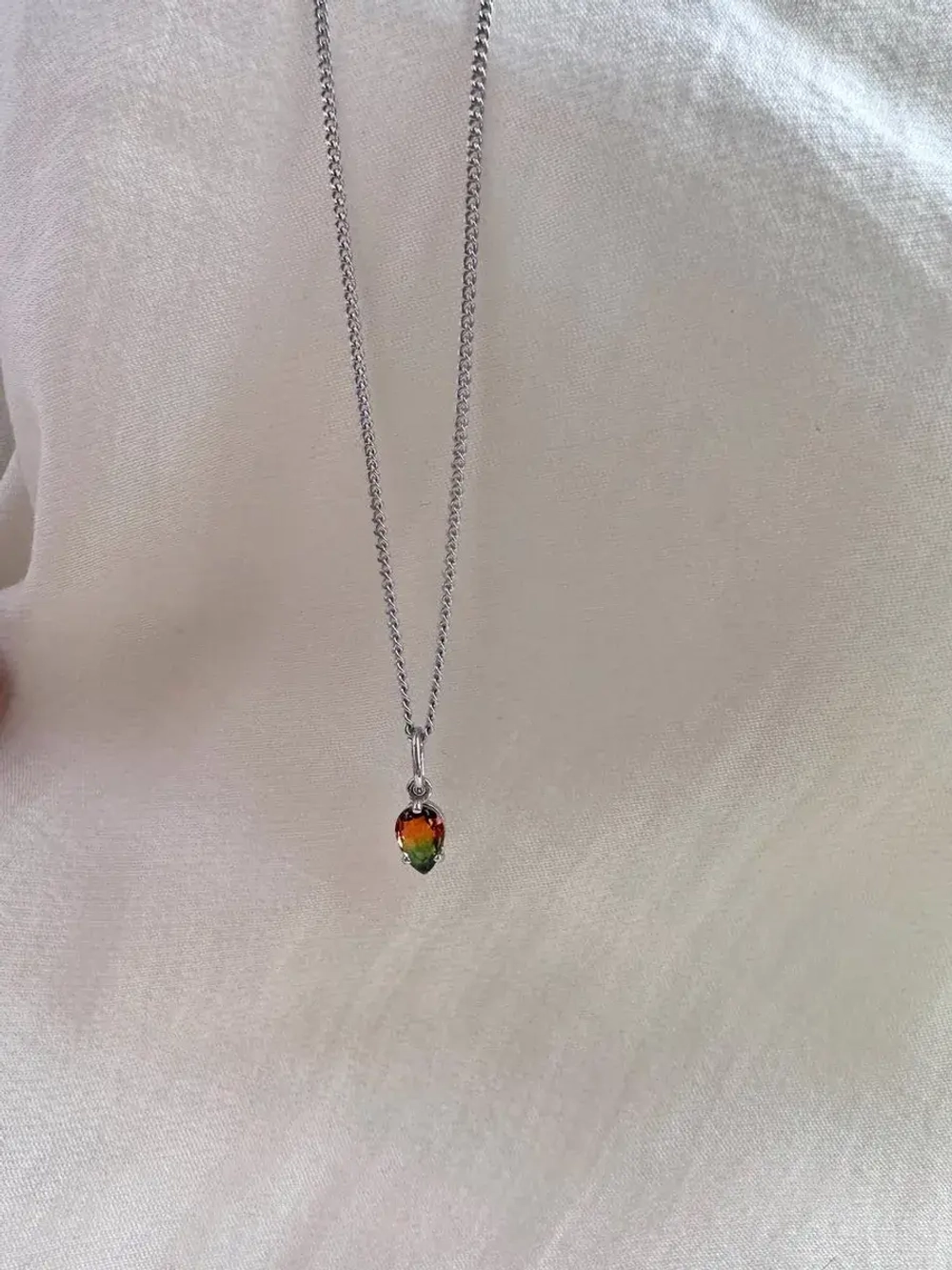 Серебряное колье с Турмалином