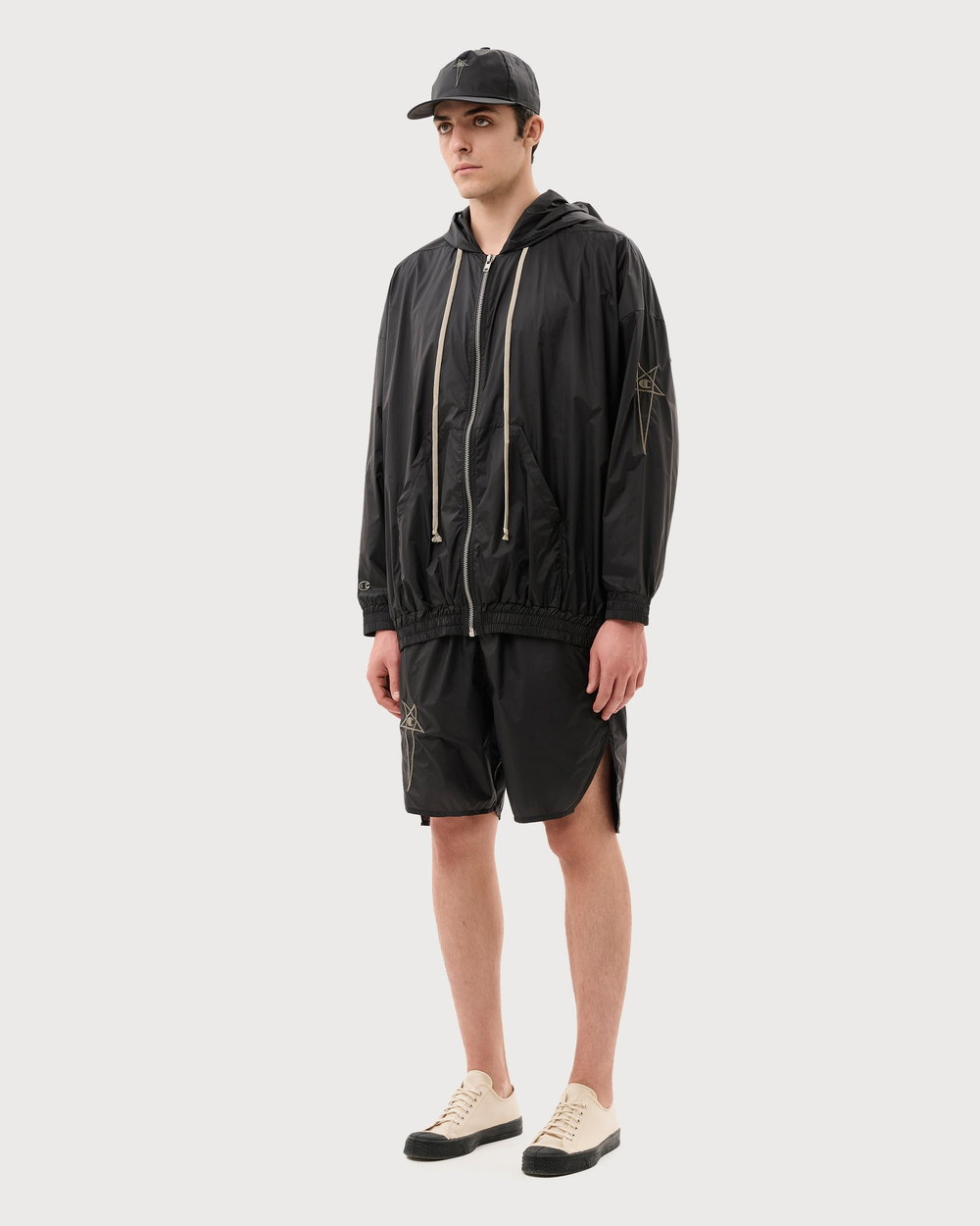 RICK OWENS X CHAMPION КУРТКА ЧЕРНАЯ JUMBO JASON'S