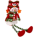 Мягкая игрушка Снеговик в шапке совы, 45 см