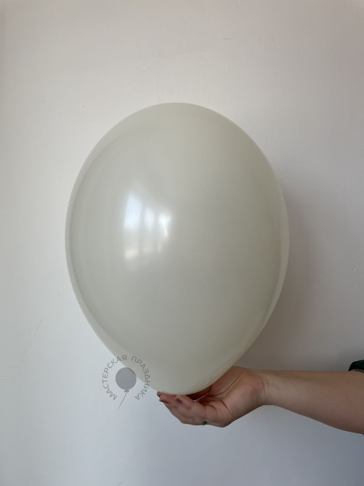 B Шар пастель 12"/ 30 см Экстра Vanilla Ванила Слоновая кость (БГ-17)