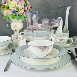 Lenardi 145-627 Обеденный сервиз 30пр. САКУРА в под.уп.(х2)Костяной фарфор