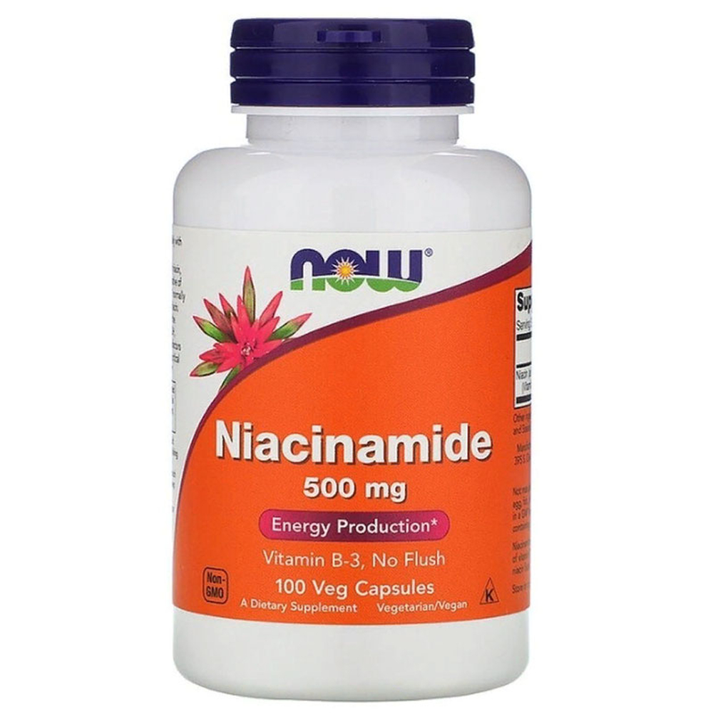 NOW Niacinamide 500 мг. (100 капс.)