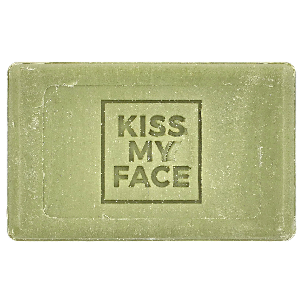 Kiss My Face, мыло с чистым оливковым маслом, без отдушек, 3 бруска по 115 г (4 унции) каждый