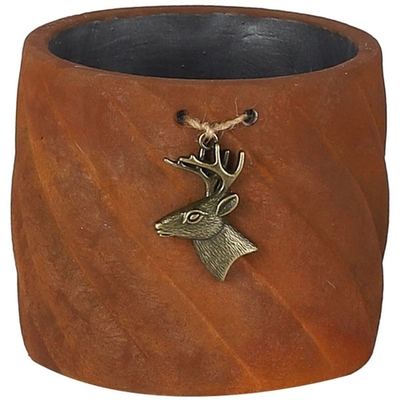 Кашпо "Олень" малое 15x15x12,5см