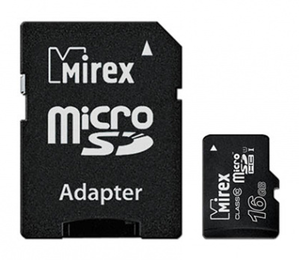 Карта памяти MicroSD 16-GB MIREX UHS-I class 10