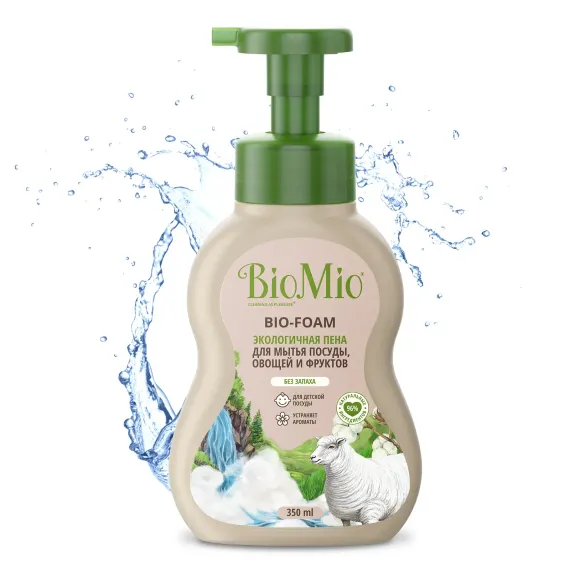 Пена для мытья посуды BioMio Bio-Foam без запаха 350мл