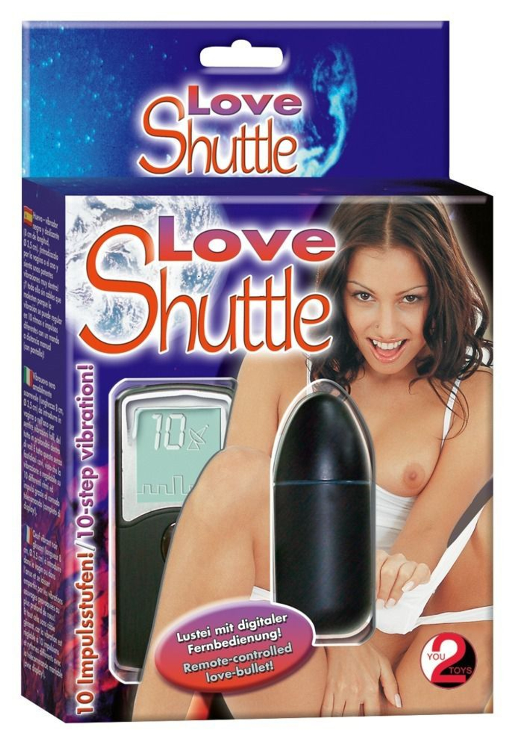 Черный виброэлемент с пультом управления - 8 см. (Цвет: черный)