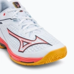 Теннисные Mizuno Wave Exceed Tour 6 CC white/baritone blue/fiery coral 2