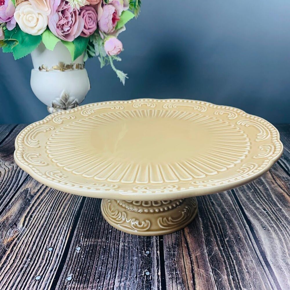 Lenardi 110414 Тортовница 28 см на ножке БАВАРИЯ в под.уп.(х4)Керамика