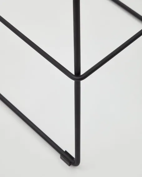 Полубарный стул Zahara, 65 см, коричневый с черными ножками