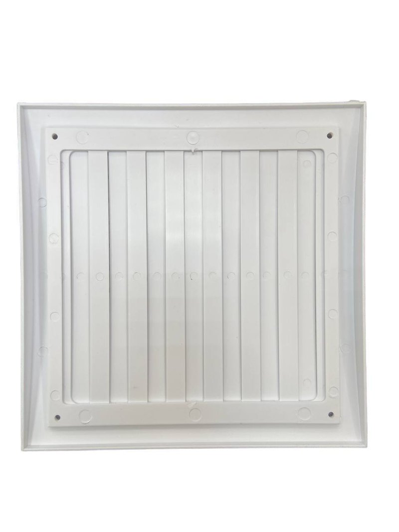 Вентиляционная решетка 270х270 разъемная со шторкой в рамке