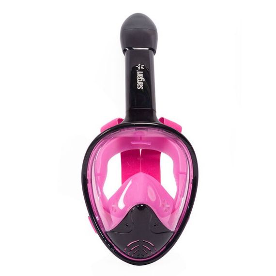 Маска полнолицевая Sargan Планета океан черная/розовая