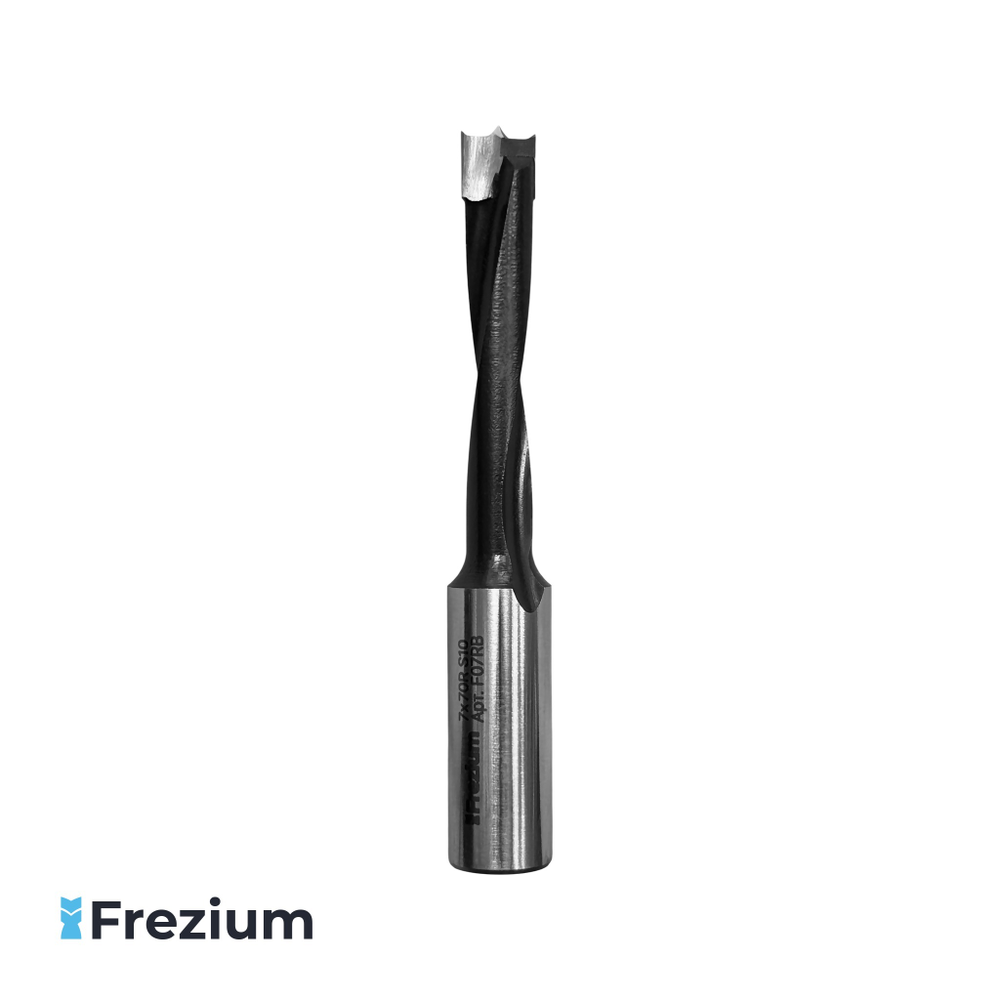 Сверло присадочное по дереву "Frezium" (7x70R S10; F07RB) Сверло присадочное по дереву "Frezium" (7x70R S10; F07RB)