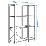 Стеллаж - IKEA IVAR, 134х50х179 см, сосна, ИВАР ИКЕА