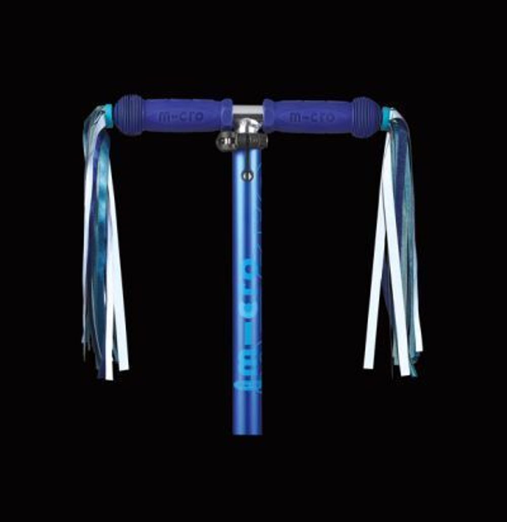 Ленты на руль сине-голубые светоотражающие