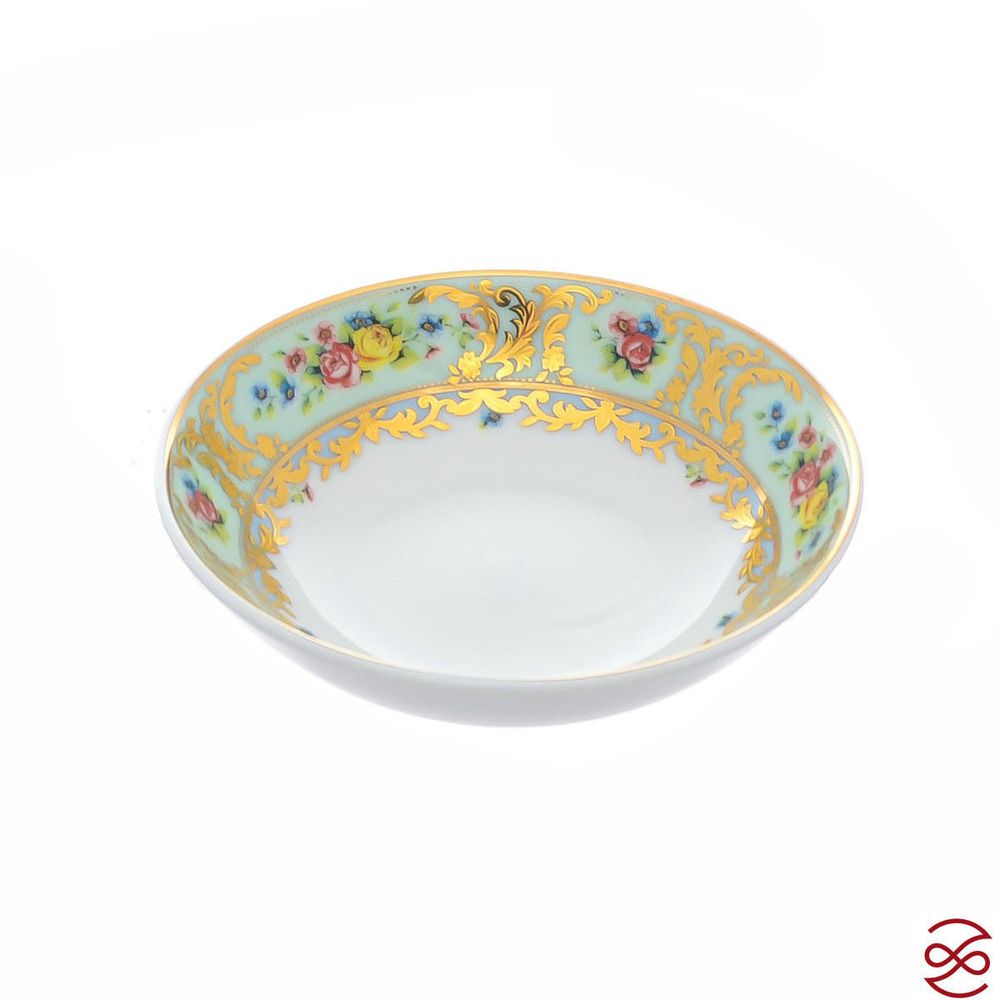 Набор розеток Falkenporzellan Vienna Seladon Gold 10 см