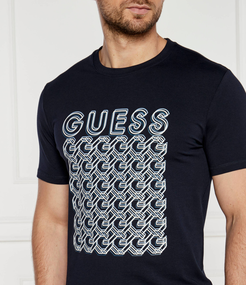 Футболка G CHAIN GUESS - темно-синий(M4YI29 J1314)