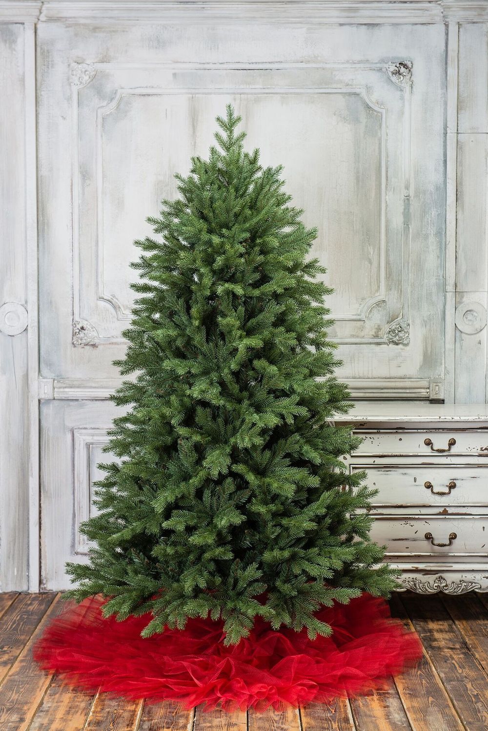 Ель искусственная «Графская Стройная» (Литая+пвх) 210 см / 2.1 м