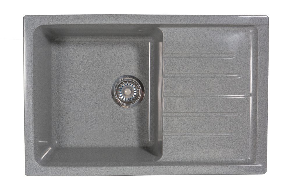 Мойка каменная S-12 глянец (Sim Gran), Темно-серый