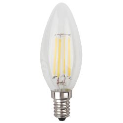 Лампочка светодиодная ЭРА F-LED B35-7W-827-E14 Е14 / Е14 7Вт филамент свеча теплый белый свет | Филаментные декоративные