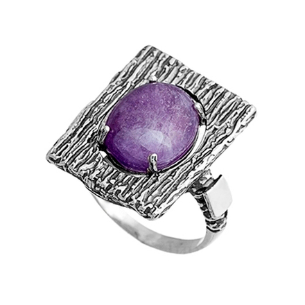 Кольцо с чароитом