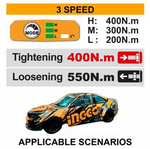 Аккумуляторный бесщеточный ударный гайковерт INGCO CIWLI20401 INDUSTRIAL 20 В 1/2" 400 Нм