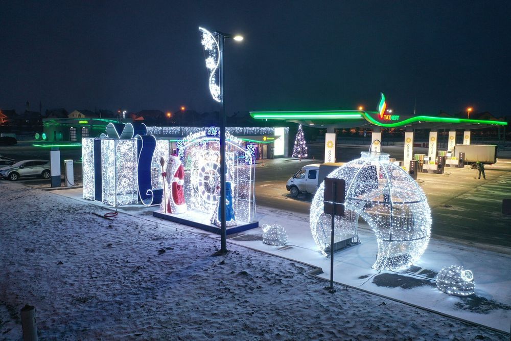 Светодиодный шар "Белая зима"