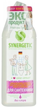 Средство для удаления ржавчины и известкового налета 1 л SYNERGETIC, биоразлагаемое, гель, 104100