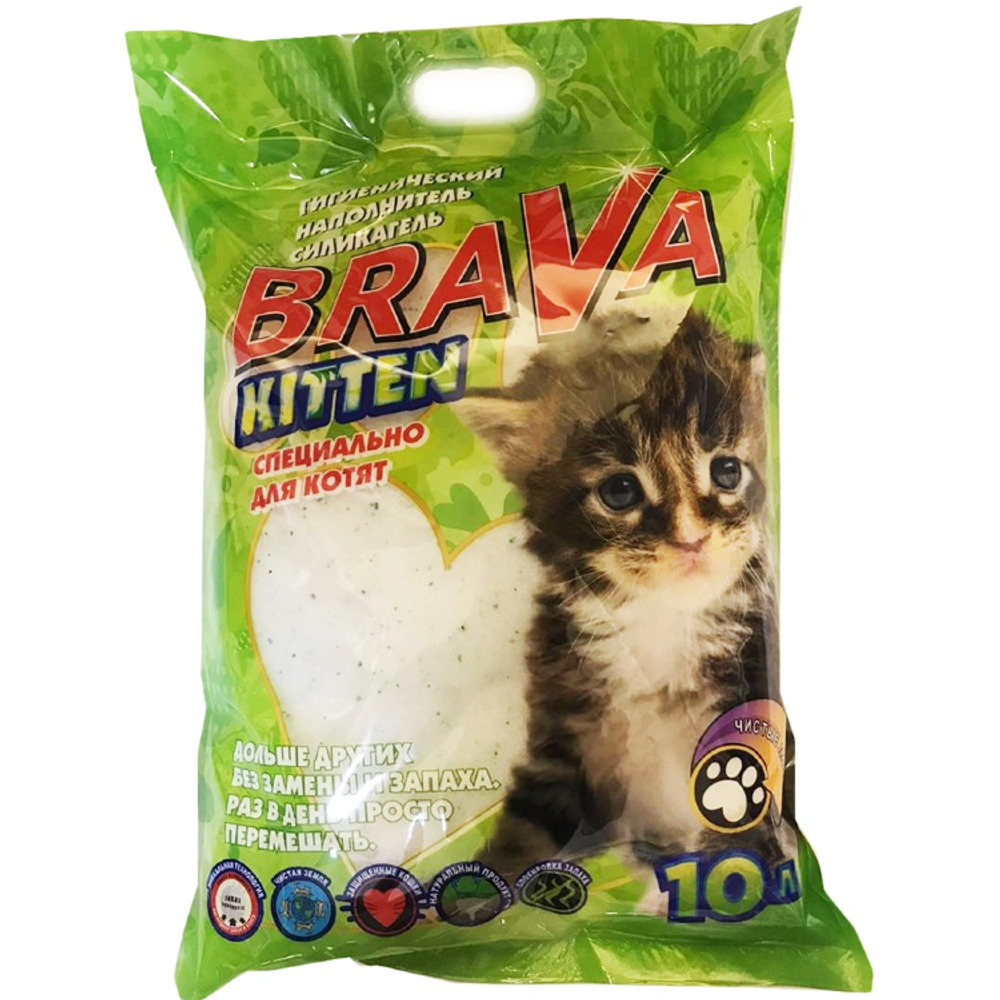 НАПОЛНИТЕЛЬ СИЛИКАГЕЛЬ BRAVA KITTEN 3,8 Л