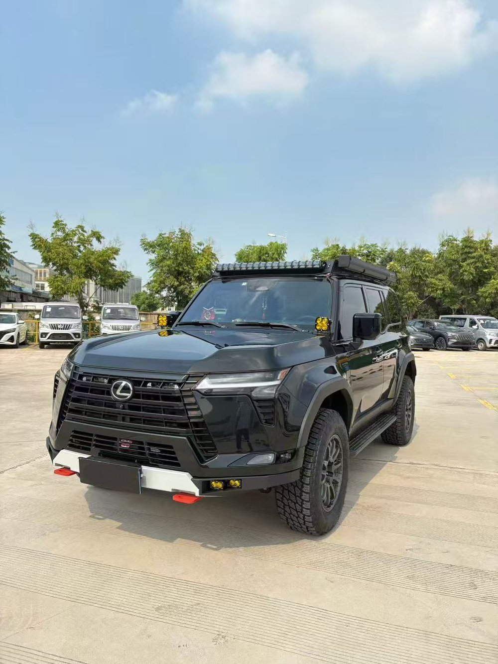 Силовой бампер с защитой картера для Lexus GX550 2024+ Лексус защита бампера обвес дуга защита днища