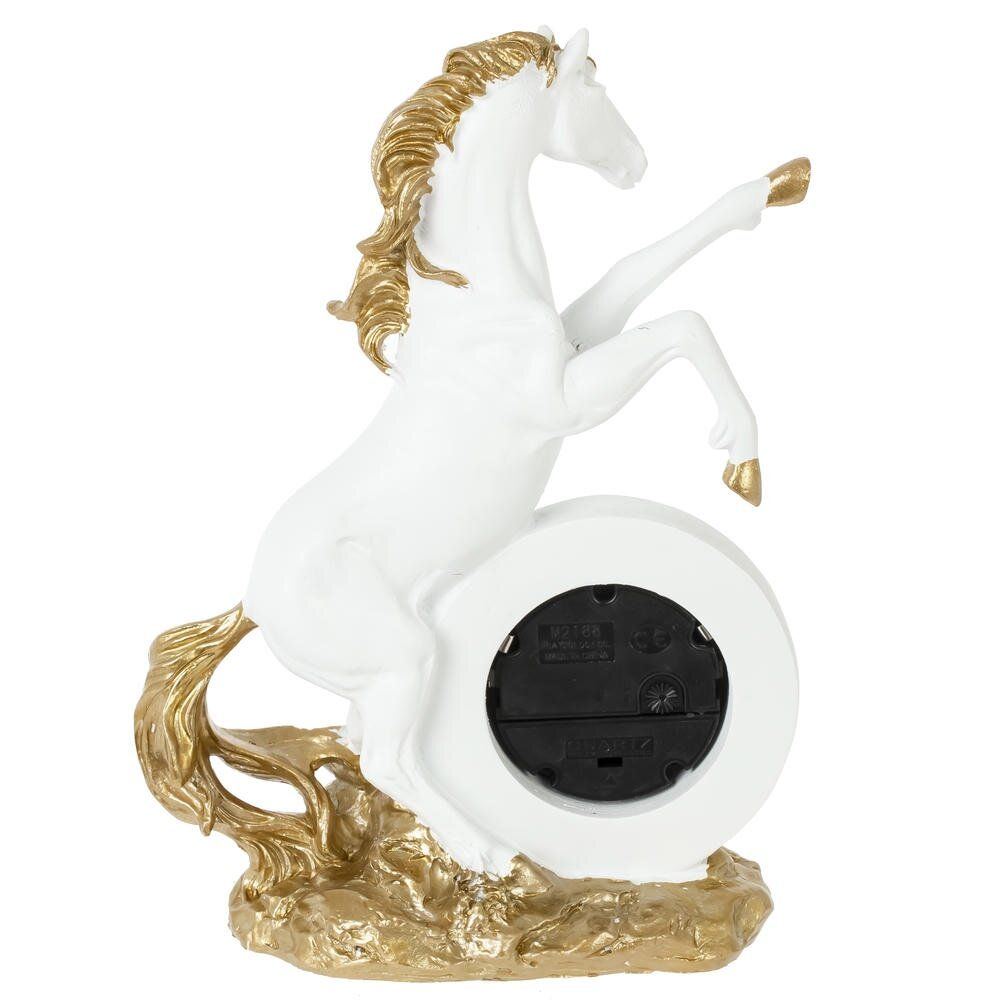 GAEM Фигурка декоративная "Лошадь" с часами (AAAx1 н/п), L16 W7,5 H23 см