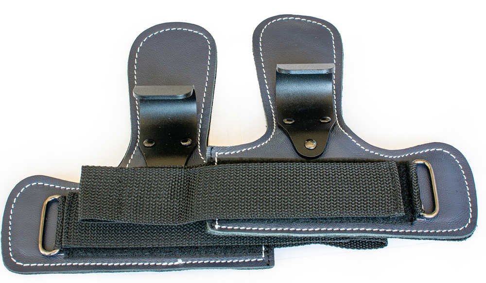 Крюки для турника и штанги ReKoy FG006, крюки для тяги, кожаные