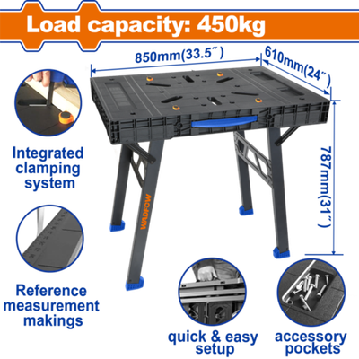 Универсальный рабочий стол 850х610х787 мм WADFOW WWE1535