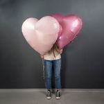 Шар (36''/91 см) Сердце, Фламинго, 1 шт. в уп.